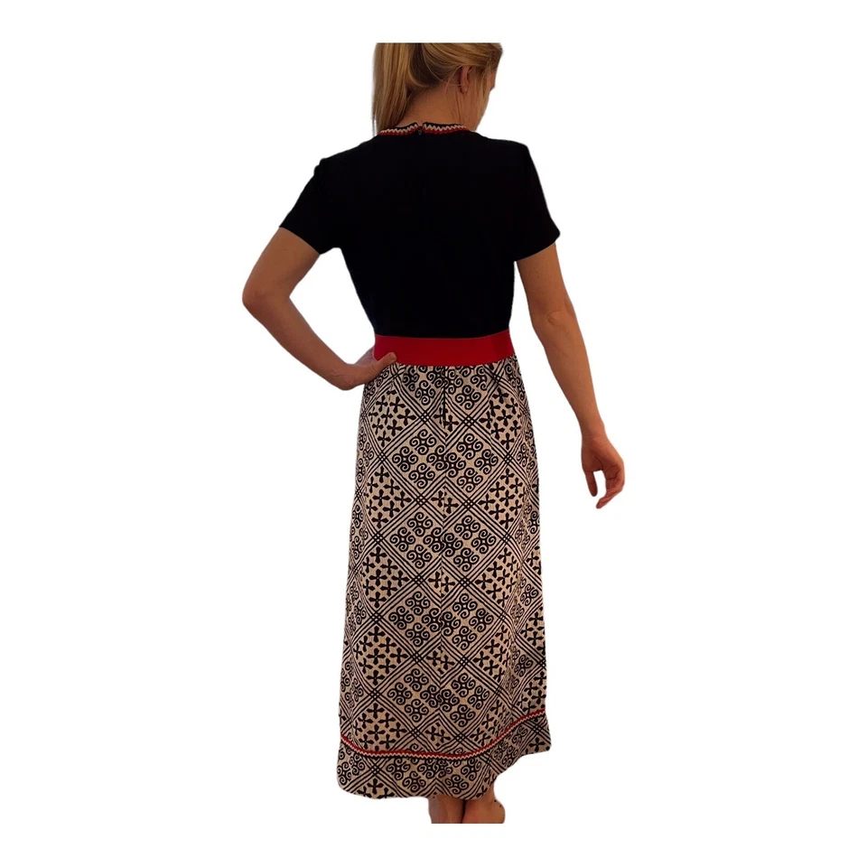 R&K Originals Mod 60s 70s Maxi Dress Kaftan Retro Ladies Size SMALL UNION Label - Image 2 of 4