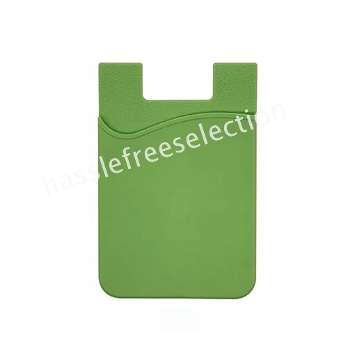 Silicone Mobile Phone Back Card Holder Wallet 3M Stick On Adhesive Cash Pocket - Picture 14 of 19