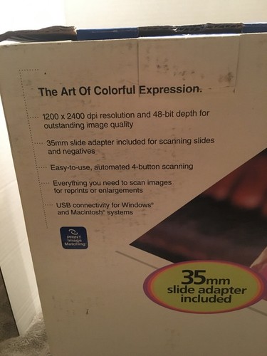 NEW Epson PERFECTION 1260 Photo Color Scanner w/Software & 35mm Slide Adapter - Picture 2 of 12