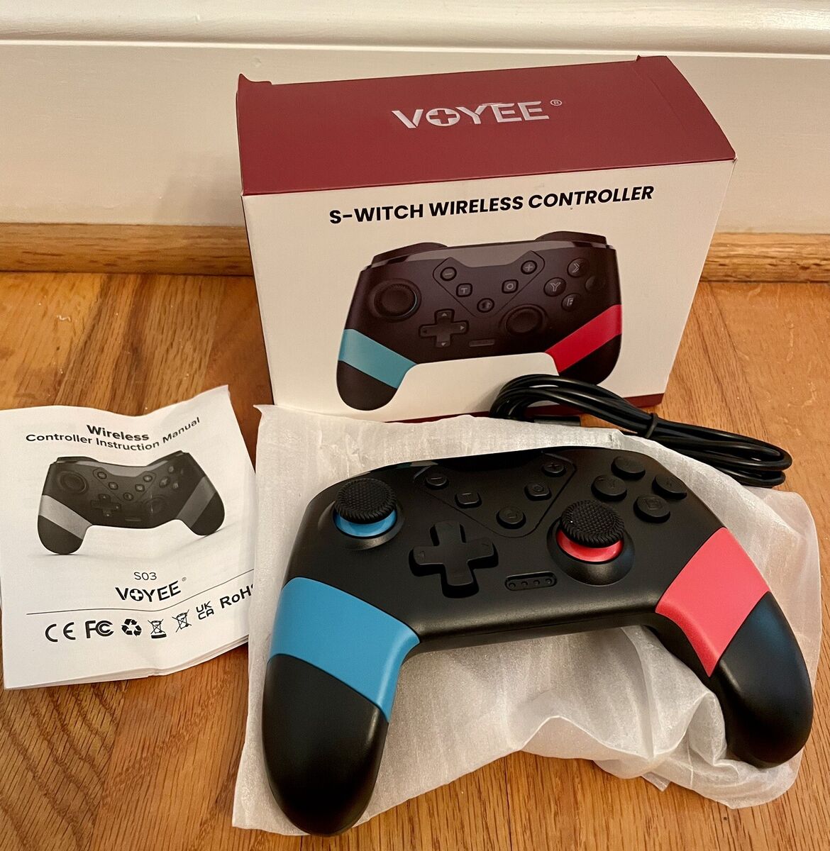 VOYEE Pro Switch Controller, Wireless Controller for N-S