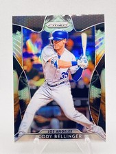 2019 Panini Prizm Baseball #67 Cody Bellinger Cosmic Haze Silver Dodgers SP