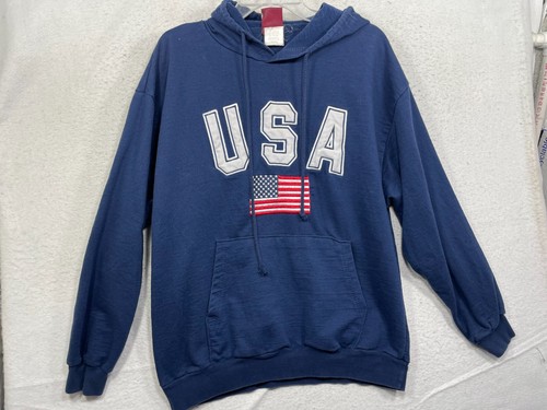 7 Apparel Pullover Herren Große USA Flagge Bestickt - Bild 1 von 11