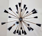 Moderno Lampadario Iconico In Luster Nero