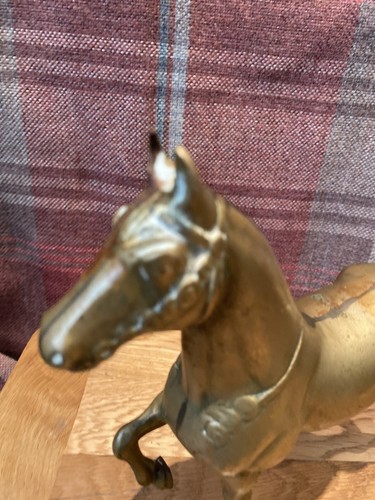 Vintage Large Solid BRASS Detailed horse Model Animal Ornament - Picture 2 of 12