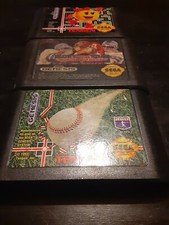 3x Sega Genesis Games Ms. Pacman RBI baseball 93 and super high impact football