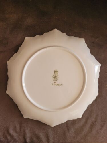 Antico Marchio di Registrazione Dulton Burslem Circa 1891 Piatto Floreale Inghilterra 8,6'' - Foto 2 di 11
