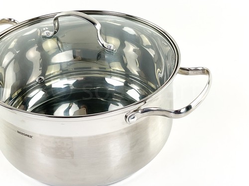 Bergner legend Series Stainless Steel 7.9-qt casserole With Lid Cookware New - Picture 4 of 8