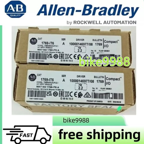 New Factory Sealed AB 1769-IT6 SER A CompactLogix Thermocouple/mV Input Module