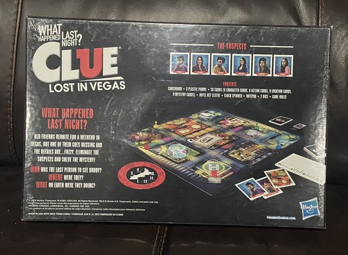 Hasbro CLUE Lost In Vegas What Happened Last Night? Board Game - Picture 2 of 2