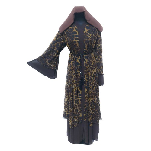 Latest Design Ciffon Women Abaya Farasha Jalabiya Arab Dress - Picture 6 of 6