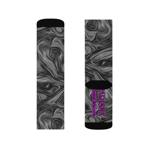 Charisma Girls Swirl Series Design Number 7 Sublimation Socks - Picture 9 of 13