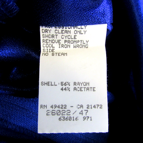 Jessica McClintock Girl's Size 7 Dress Beautiful Blue Large Collar Peplum Party - Picture 6 of 6