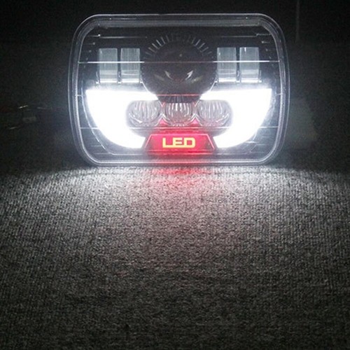 Faro LED 7x6" DRL Hi-Lo haz sellado lámpara H4 para camioneta Toyota Nissan - Imagen 9 de 12