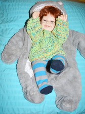 Babypuppe Lebensechte Puppe Junge / Boy -44 cm Spielzeug Geschenk Puppe