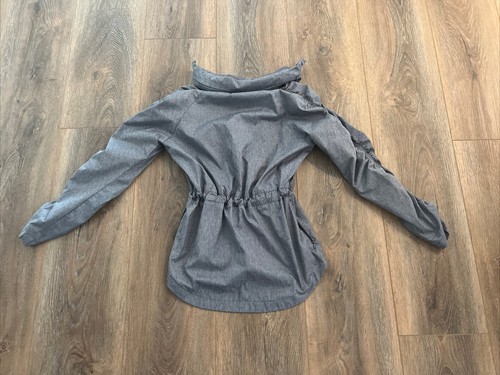 Fabletics Grey Black Pink Stretch Nylon Sweatshirt Women XS - Picture 5 of 5