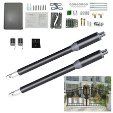 Dual Arm Swing Gate Opener Kits Remote 650lbs Electric Automatic Gate Operator