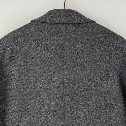 Abrigo Brook Taverner Tweed para Hombres 42R Gris Lana Country Trench Mac Over Coat - Imagen 6 de 14