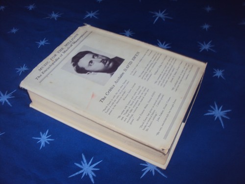 David Ewen MUSIC FOR THE MILLIONS 1st HC/DJ 1944 - Encyclopedia - Classical - Imagen 2 de 5