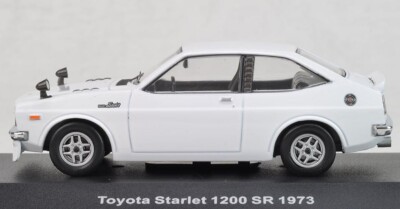 IXO 1/43 Toyota Starlet 1200 SR 1973 White Model Car | eBay