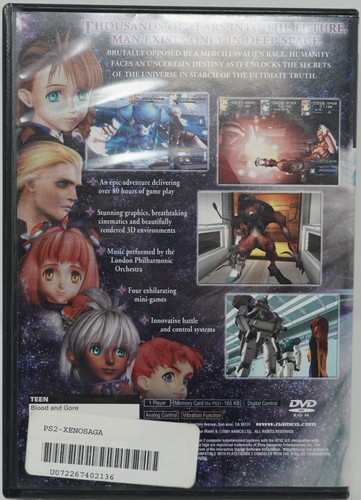 Xenosaga: Episodio I-La Voluntad de Poder - SOLO JUEGO con MANUAL Namco - 2PS14 - Imagen 3 de 11