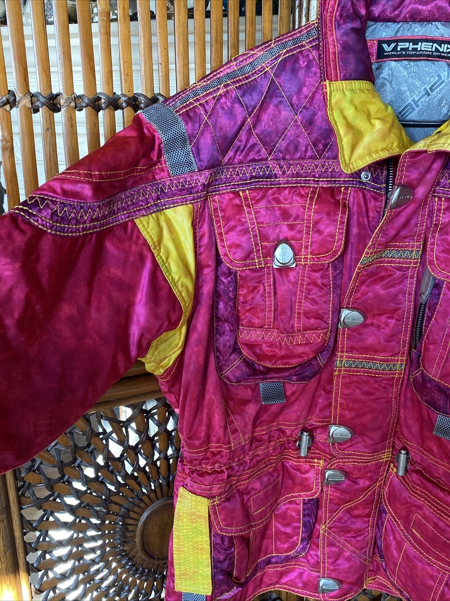 vintage 80s 90s phenix Neon Pink Down ski jacket hi tech ski vintage 80s 90s phenix Neon Pink Down ski jacket hi tech ski