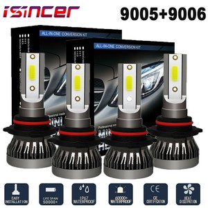 4x 9005 9006 Combo LED Headlight Bulbs Kit 6000K White High /& Low Beam CREE Lamp