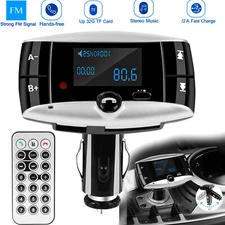 1.5" Car Wireless 5.0 FM Transmitter MP3 Player Aux Kit Hands-free with Remote