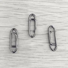 50pcs Quick Change Snap Fishing Power Clips Connector Lure Snap Kayak Drifting 