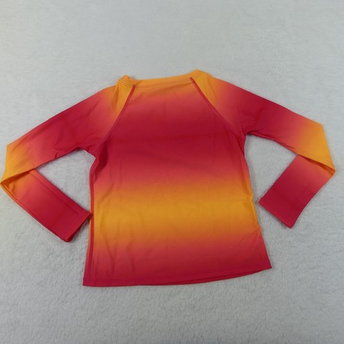 Kanu Surf Swimsuit Girls 8 Coral Ombre 2 Piece Long Sleeve Rash Guard Janie 7593 - Picture 9 of 17