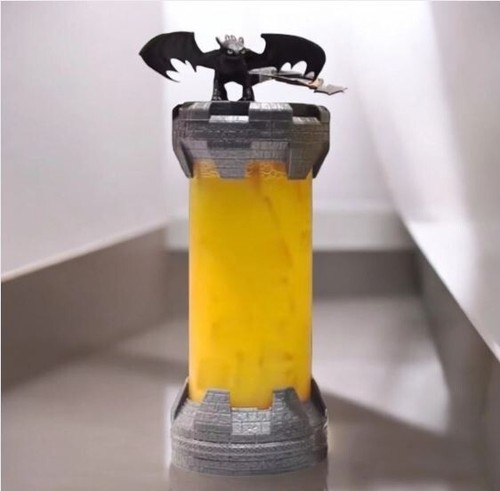 How to Train Your Dragon Tower Bottle Cup Set Toothless Topper 22oz Original - Picture 1 of 4