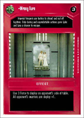 Star Wars CCG Wrong Turn - Premiere WB
