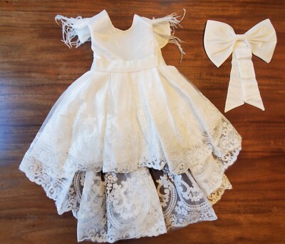 White Lace Dress Girl's Size 18 Wedding Formal Flower Girl Fashion Princess | eBay White Lace Dress Girl's Size 18 Wedding Formal Flower Girl Fashion Princess | eBay