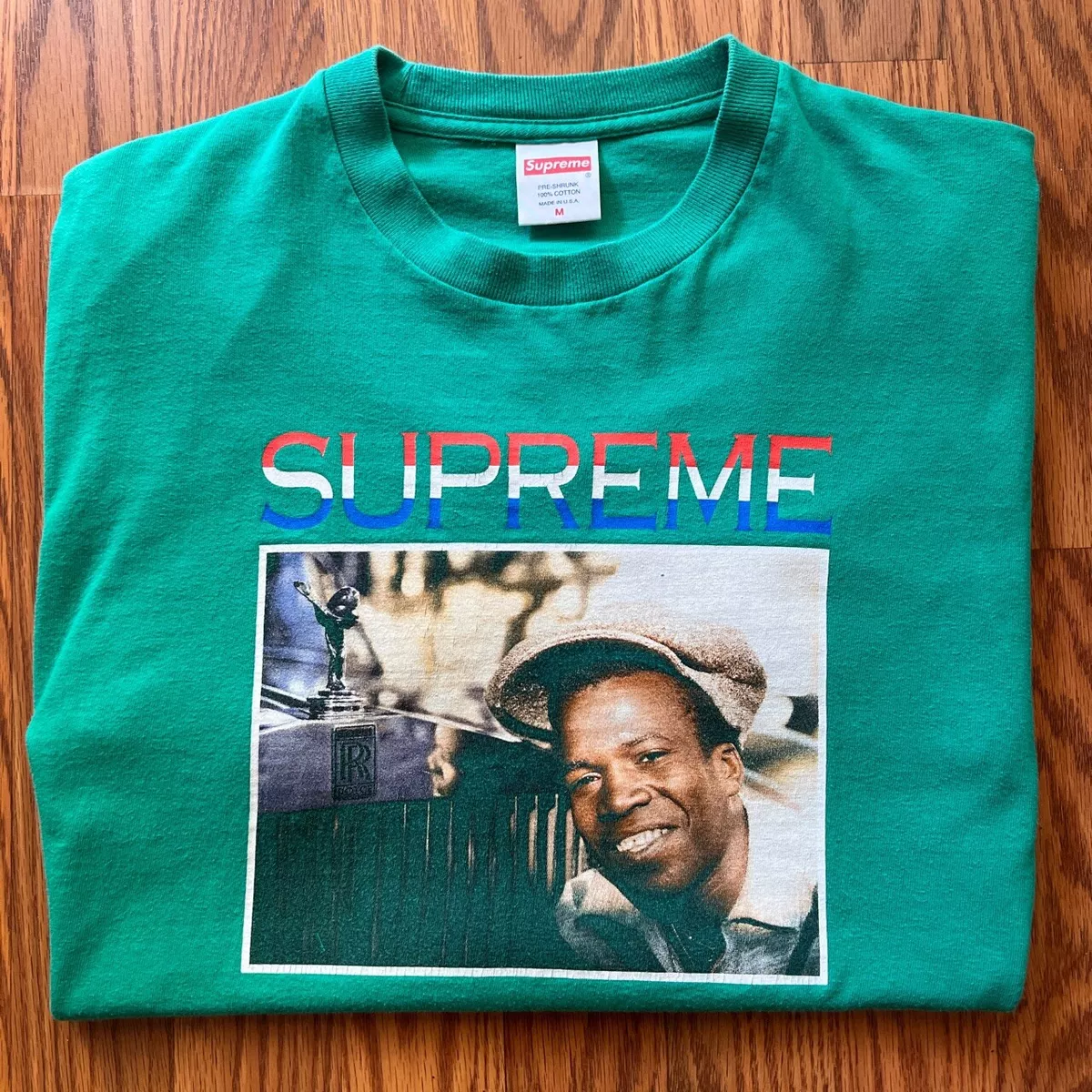 Supreme Barrington Levy Jah Life Englishman Rolls Royce Tee 2016 Navy T Shirt M