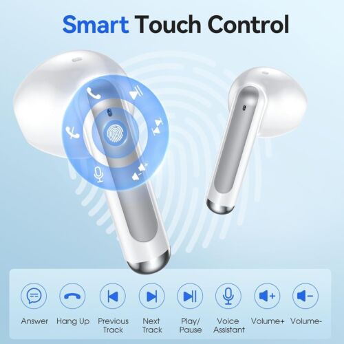 Wireless Earbuds Bluetooth 5.3 Headphone Headset Hi-Fi Stereo Noise Cancellation - Picture 2 of 8