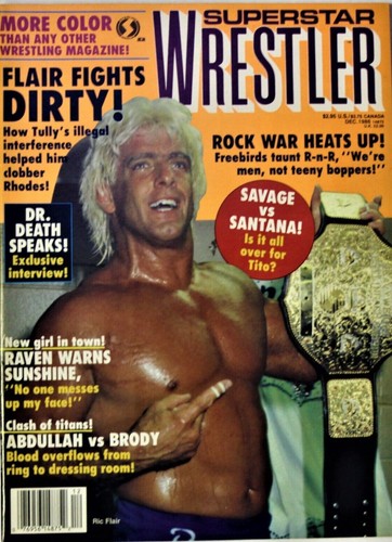 Superstar Wrestlers Magazine - RIC FLAIR - Vintage Dec 1986 - *9 Mint Condition