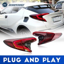 LED Taillights Assembly For Toyota C-HR 2018-2020 Red Replace OEM Rear lights