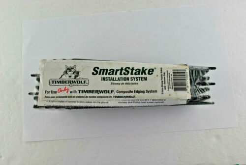 Timberwold SmartStake Lawn Edging Stake 5 Pack Black (Includes hammer cap)