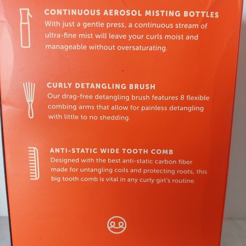 Juego completo desenredante de fábrica de rizos cepillo para cabello rizado peine botella de nebulización 2a-4c - Imagen 6 de 15