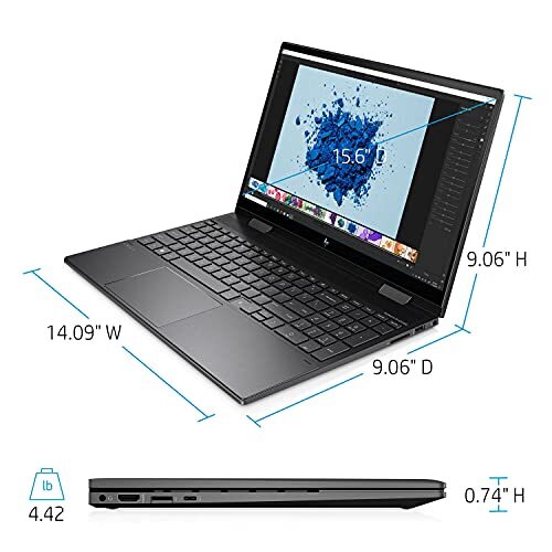 HP Envy x360 2-in-1 Flip Laptop, 15.6" Full HD Touchscreen, AMD Ryzen 5 5500U 6- - Picture 7 of 9
