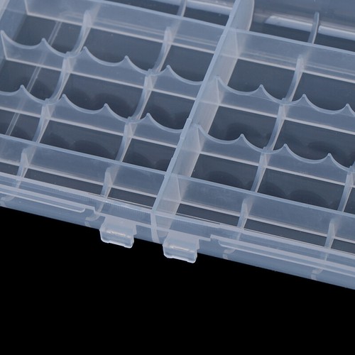 Useful 1x Hard Plastic Battery Case Box Holder Storage for 10 AA/AAA Batterie~ja - Zdjęcie 3 z 12