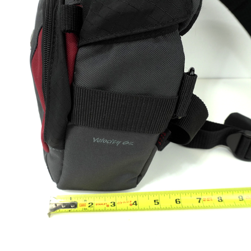 TAMRAC Velocity 6x Camera Bag Gray/Burgundy Crossbody Padded Photgraphy Hike Adj - Picture 8 of 9