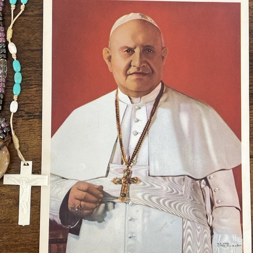 Religiöses Lot Katholische Christliche Ikonen Rosenkranz Bücher Medaillen Papst Jesus - Bild 13 von 14