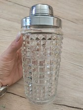 Shaker Glas E Stahl Jahre 60 Vintage Made IN Italy
