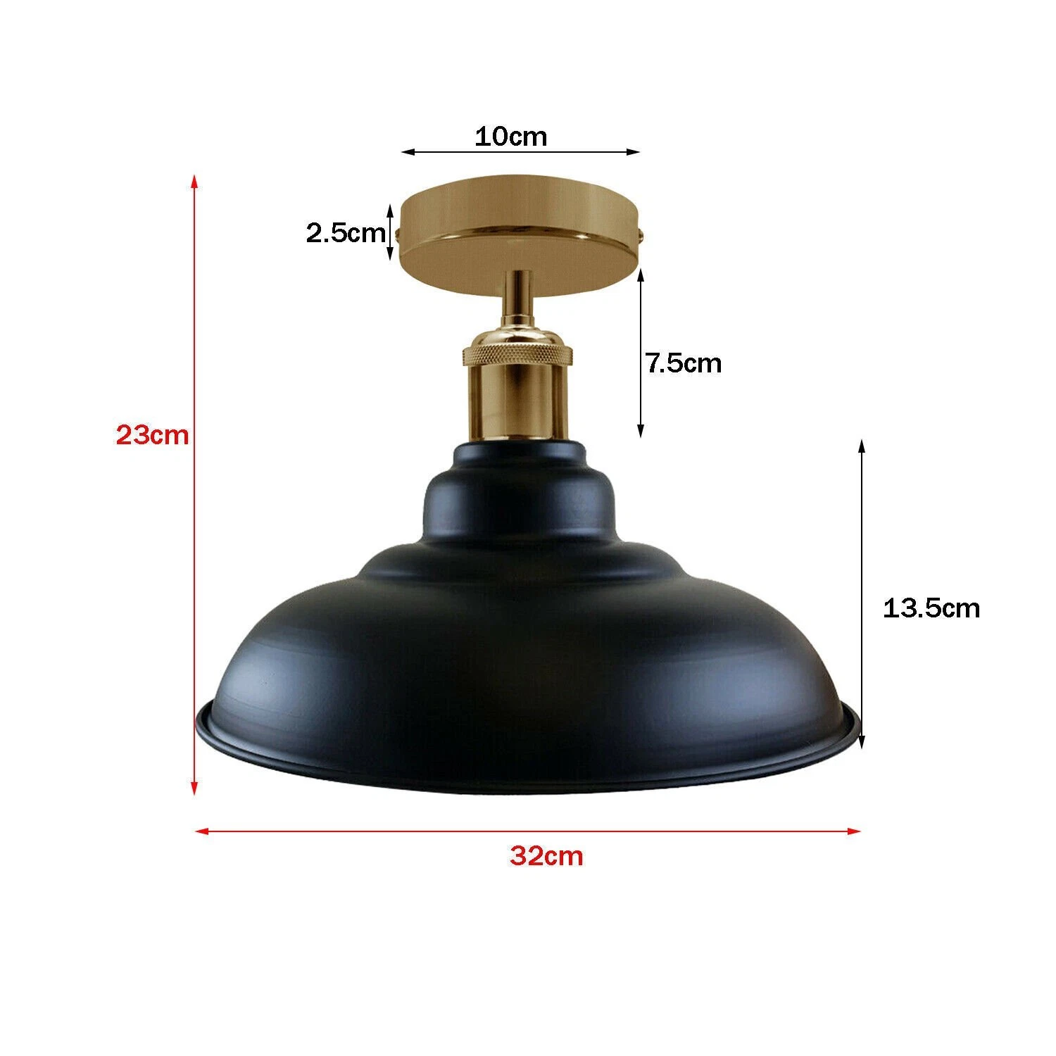 Buy Vintage Ceiling Industrial Flush Mount Shade in UK – Upgrade Today