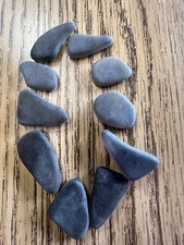 Genuine Tumbled Sea/Beach Glass 10 Pieces Brown Color Hawaii