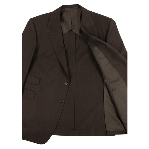 Charvet Paris Bespoke Brown Wool Mute Plaid Dual Vents 2Btn Jacket 54L - Picture 9 of 11