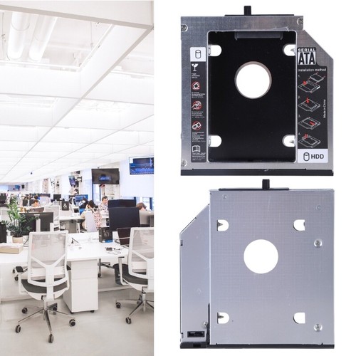 2.5" 2nd SSD HDD Hard Disk Drive Optical Bays Holder for ThinkpadT420 T430 - Afbeelding 2 van 8