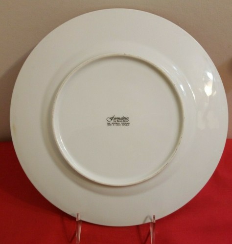 Formalities By Baum Bros Cake Plate & Server Floral and Fruit - Picture 5 of 6