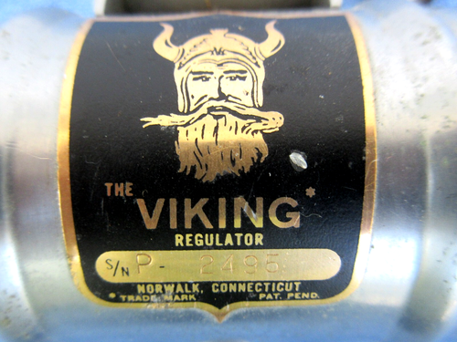 Vintage Scuba 1960 Viking Professional "Beer Can" Double Hose Regulator # P 2495 - Picture 4 of 13