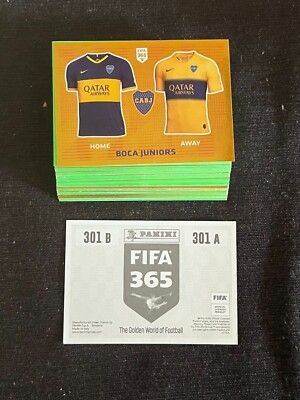 SET 85 AUFKLEBER PANINI FIFA 365 2020 GOLDEN WORLD SOCCER NO DOUBLES BLUE BACK